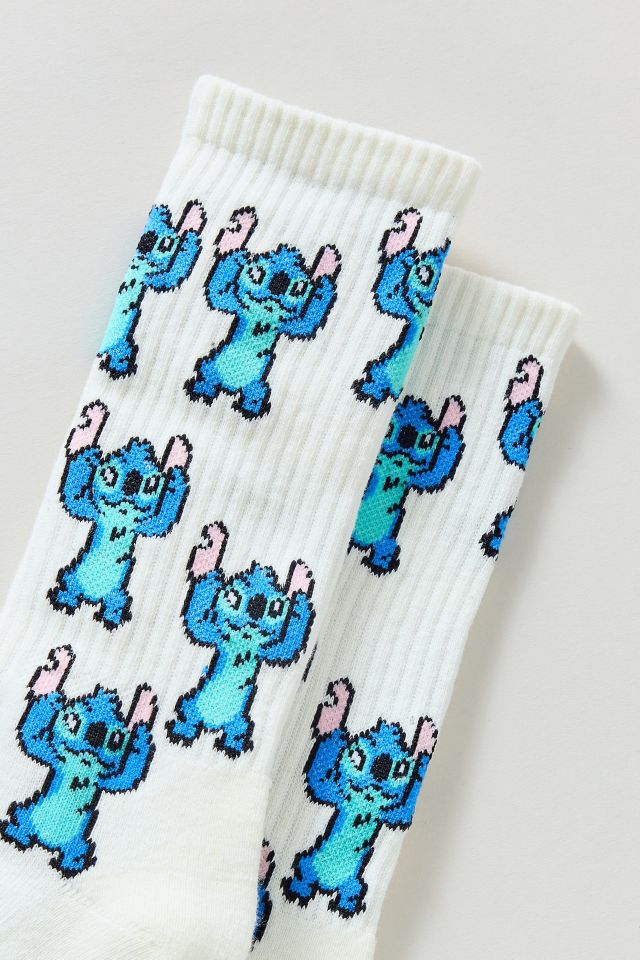 Stitch Allover Pattern Crew Sock #1