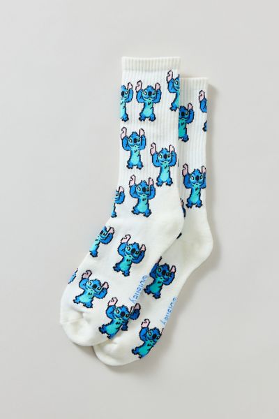 Stitch Allover Pattern Crew Sock