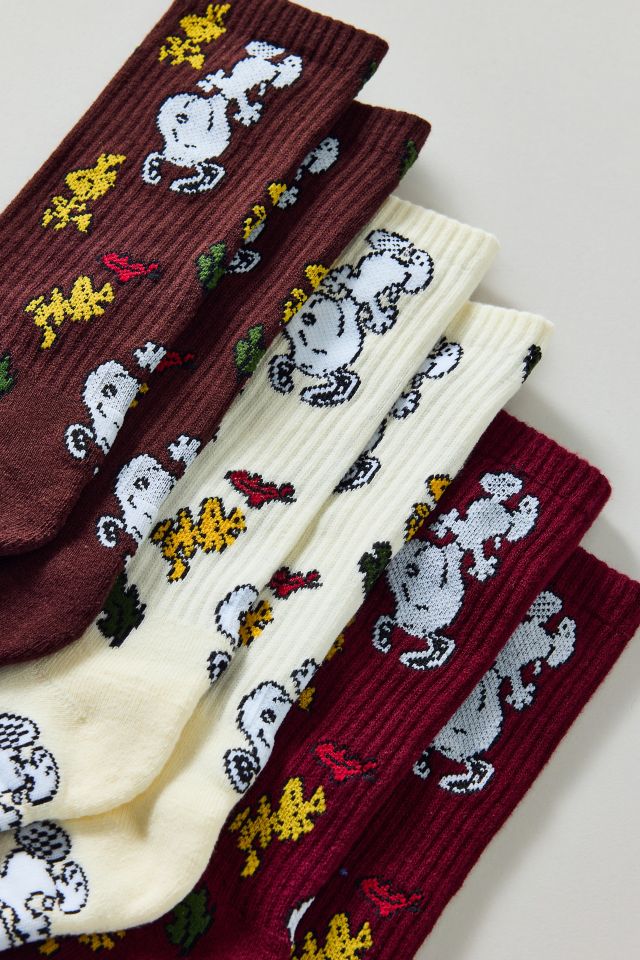Peanuts Snoopy Sweater Weather Crew Sock 3-Pack #1