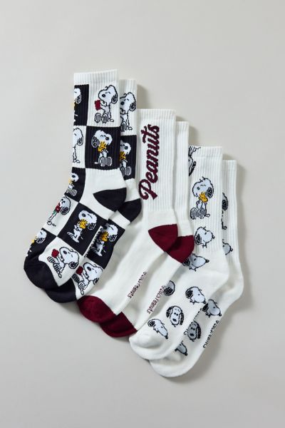 Peanuts Snoopy Varsity Crew Sock 3-Pack