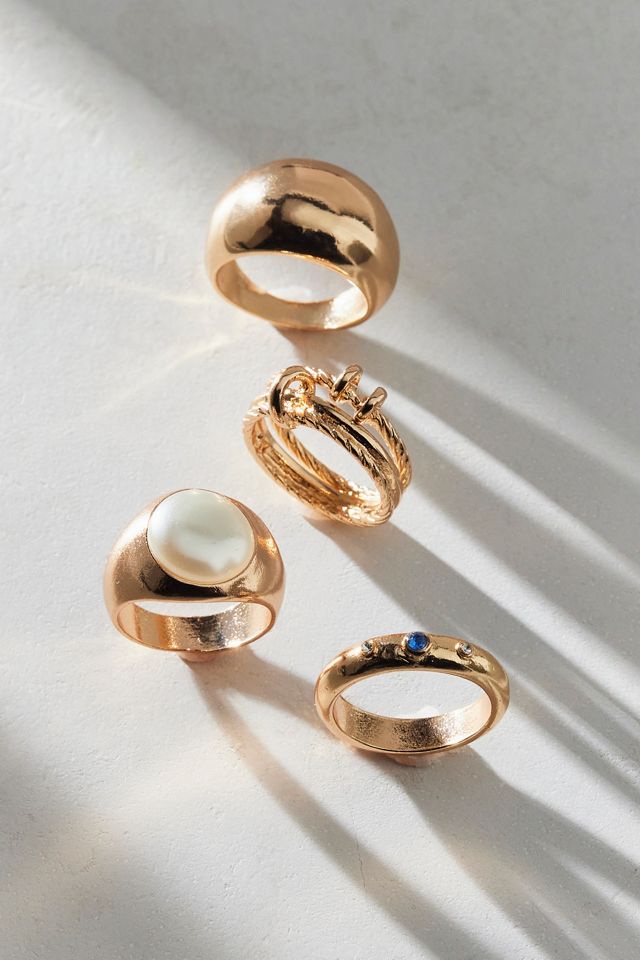 Bea Pearl Ring Set #1