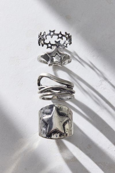 Walk Of Fame Chunky Ring Set