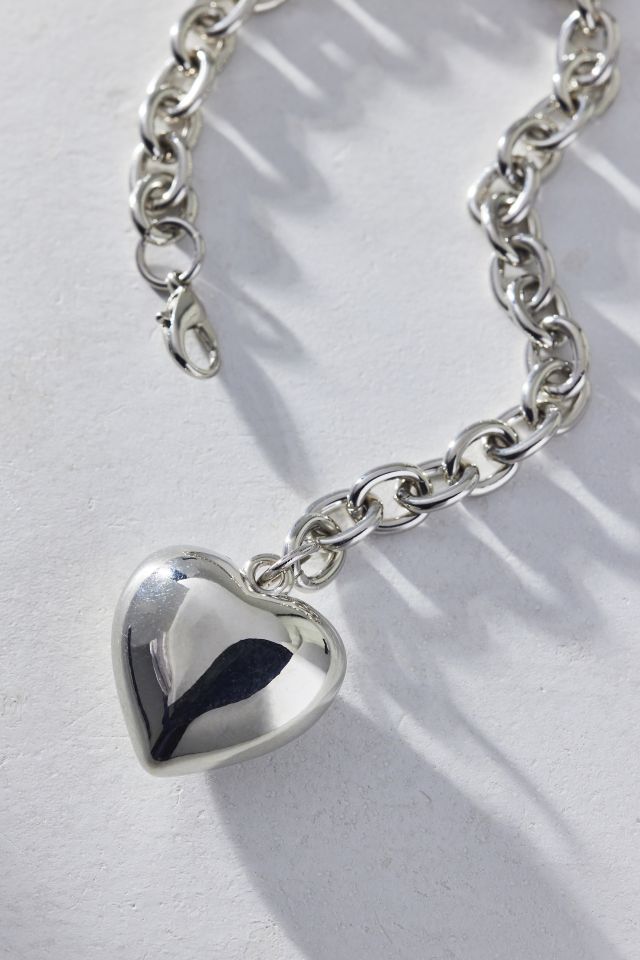 Bracelet à breloques en forme de cœur bouffant #2