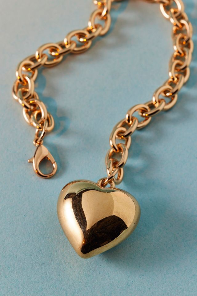Puffy Heart Charm Bracelet #2