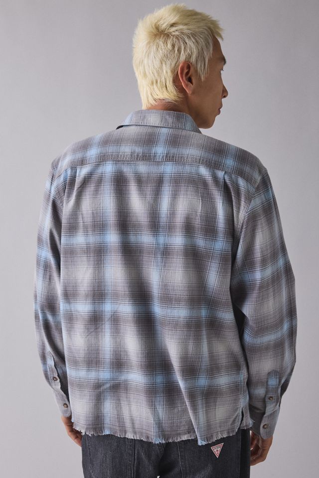 GUESS JEANS Oversize Crop Long Sleeve Shirt 2 #1
