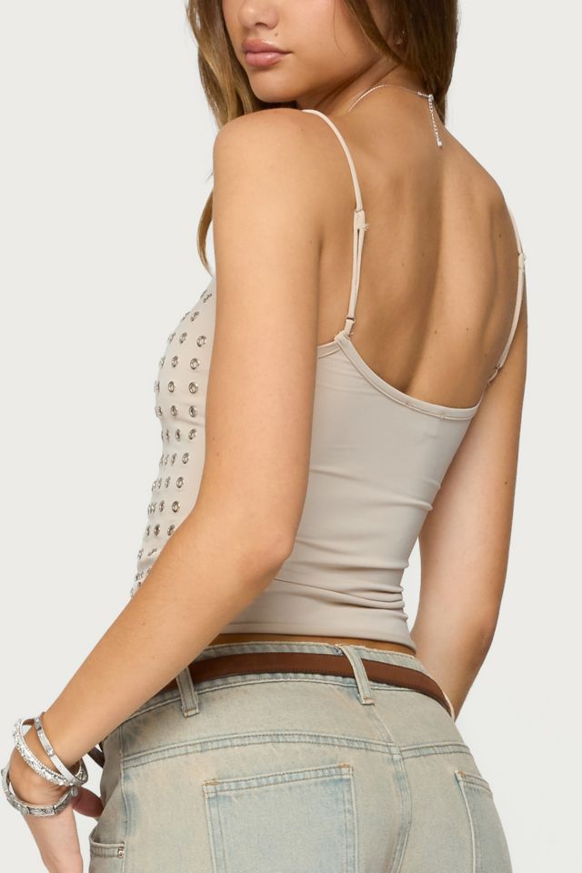 Edikted Vallie Grommet Tank Top #1