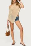 Edikted Azalia Asymmetric Knit Poncho