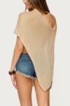 Edikted Azalia Asymmetric Knit Poncho