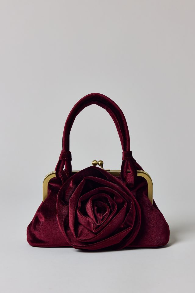 Kimchi Blue Rose Velvet Kisslock Bag #1