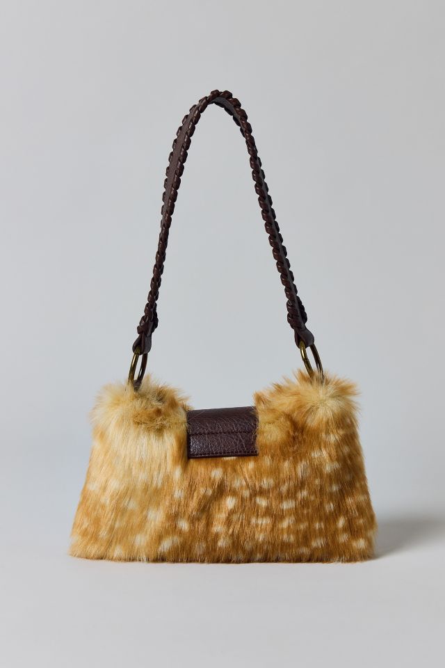 Silence + Noise Yasmin Faux Fur Shoulder Bag #3