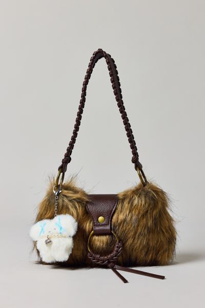 Silence + Noise Yasmin Faux Fur Shoulder Bag