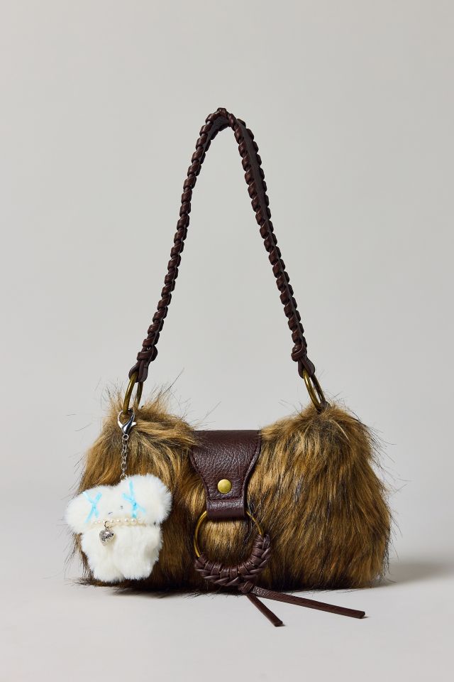 Silence + Noise Yasmin Faux Fur Shoulder Bag #1
