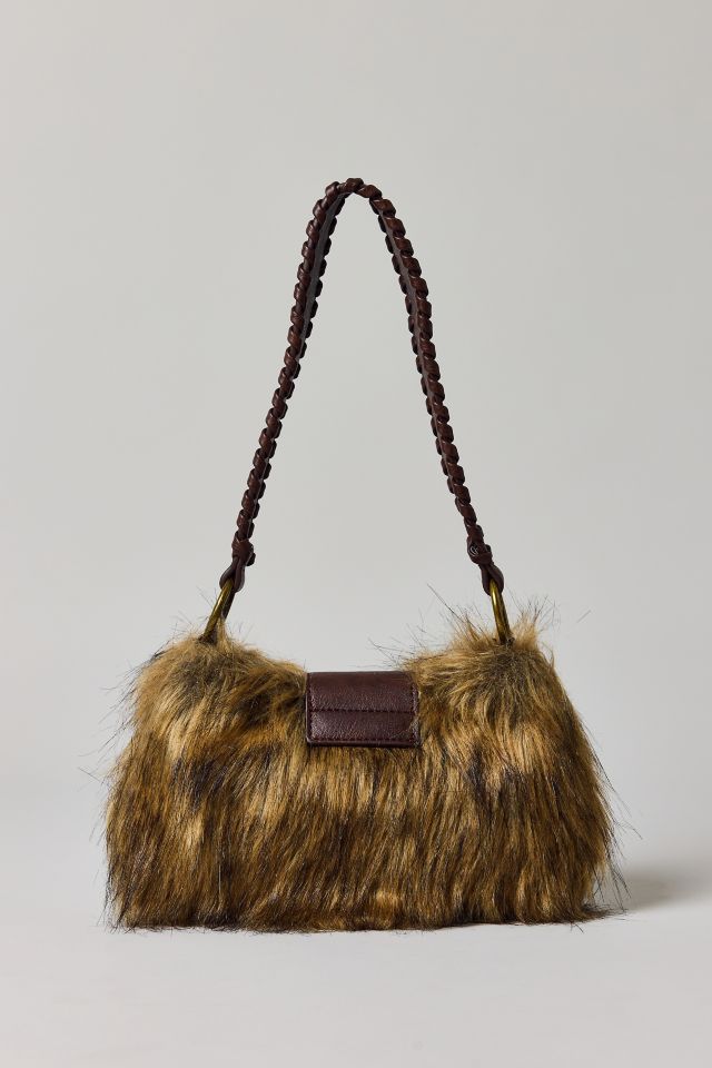 Silence + Noise Yasmin Faux Fur Shoulder Bag #3