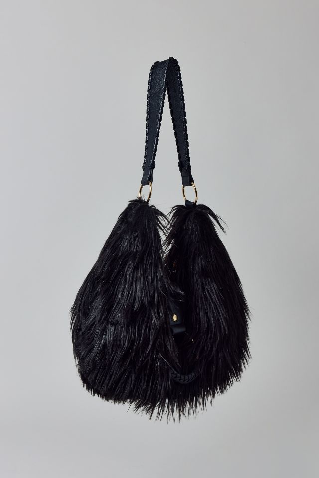 Silence + Noise Yasmin Faux Fur Hobo Bag #1