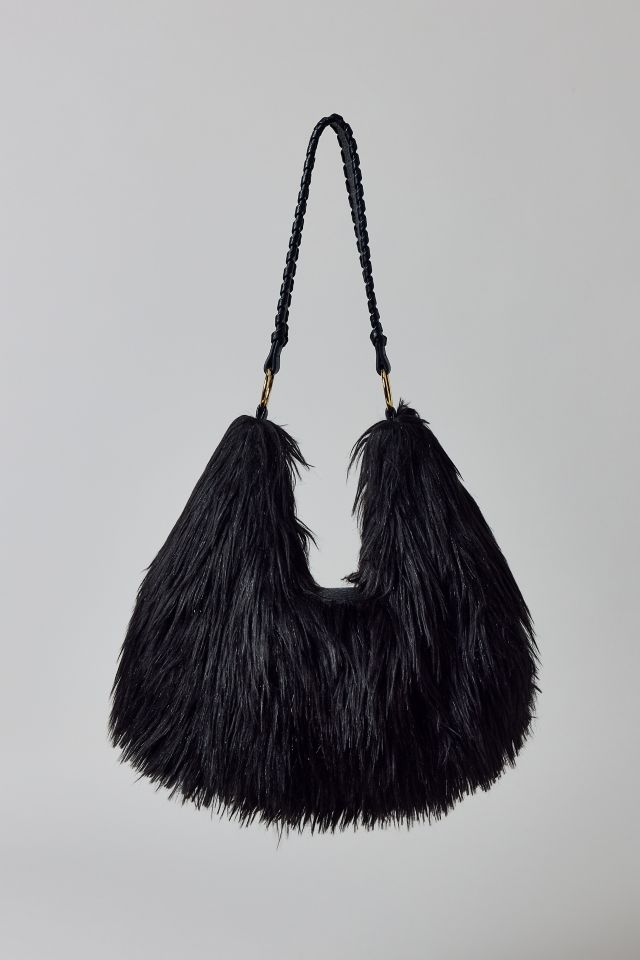 Silence + Noise Yasmin Faux Fur Hobo Bag #2