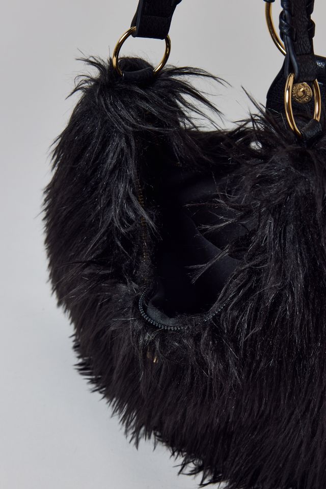 Silence + Noise Yasmin Faux Fur Hobo Bag #3