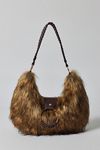 Silence + Noise Yasmin Faux Fur Hobo Bag