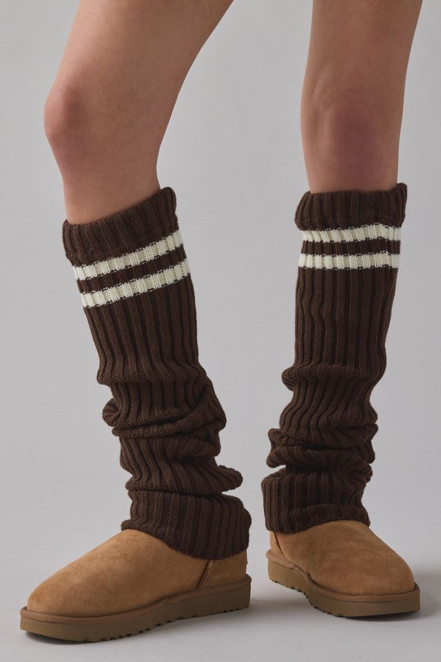 Athletic Striped Leg Warmers #1