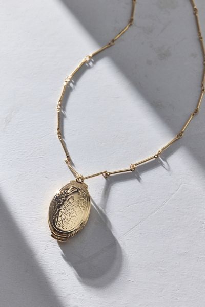 Urban Outfitters Sienna Triple Locket Necklace In Gold, Women's At  In Gold