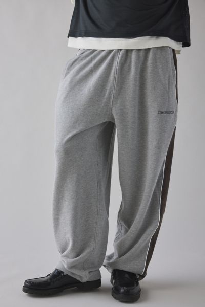 Iets Frans . … Harri Paneled Wide Leg Sweatpant In Grey, Men's At Urban Outfitters In Blue