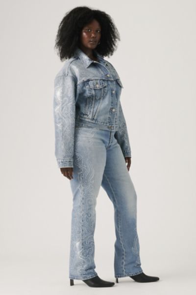Levi's Beyoncé X  501 Curve High-rise Straight Leg Jean In Denim Venom Curve, Women's At Urban Outfit
