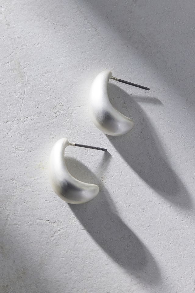 Matte Metal Dome Post Earring #1