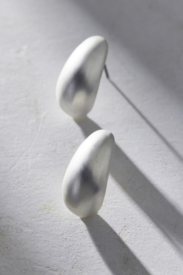 Matte Metal Dome Post Earring #2
