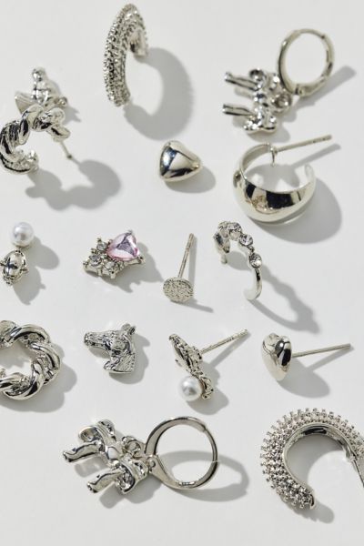 Kit Metal Multi Earrings Set