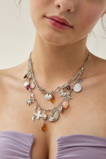 Celestial Locket Mixed Metal Keychain