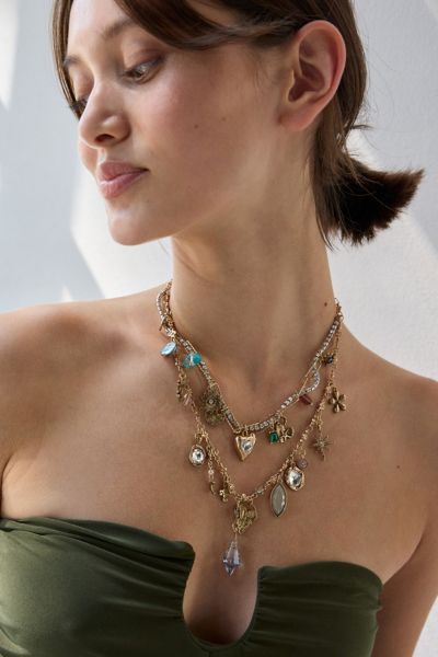 Aria Layered Charm Necklace