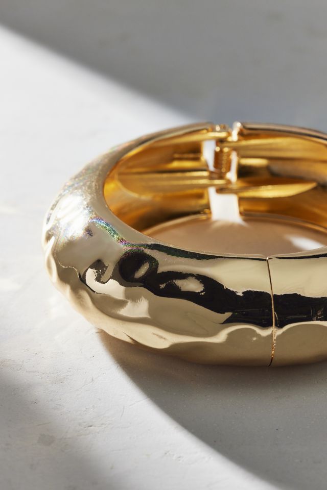 Bracelet jonc en métal martelé Siena #2