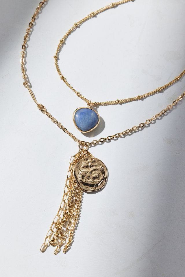 Eve Chain Pendant Layering Necklace Set #1