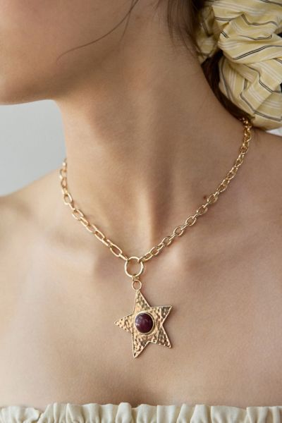 Urban Outfitters Jupiter Star Pendant Necklace In Gold, Women's At  In Gold
