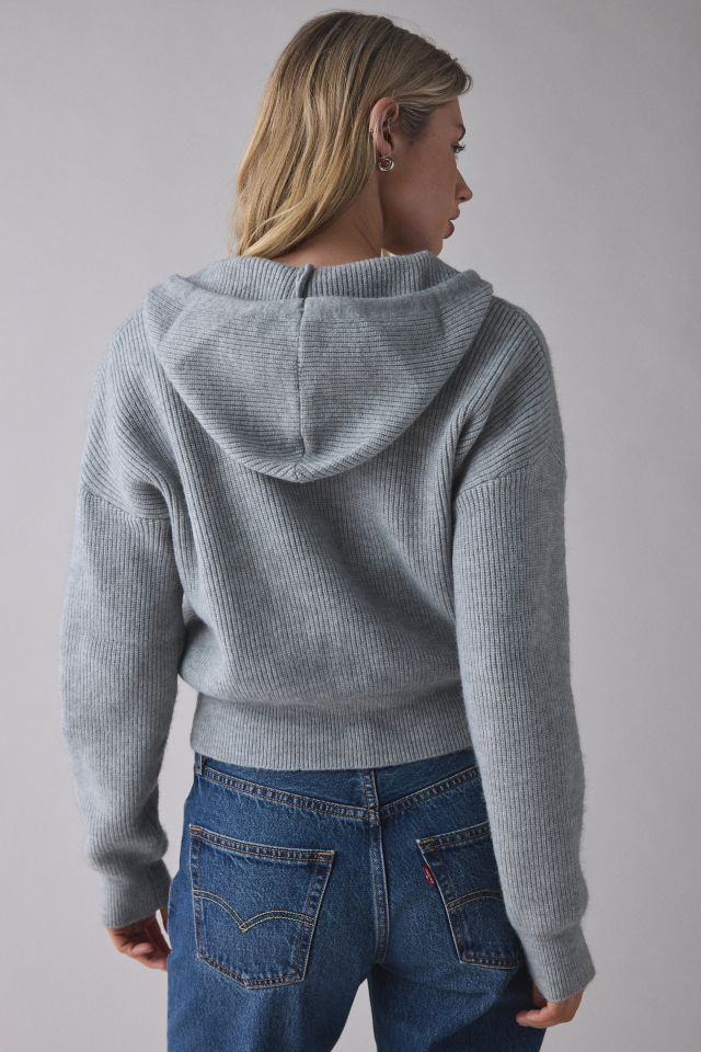 BDG Connie Ribbed Knit Hoodie Cardigan #2