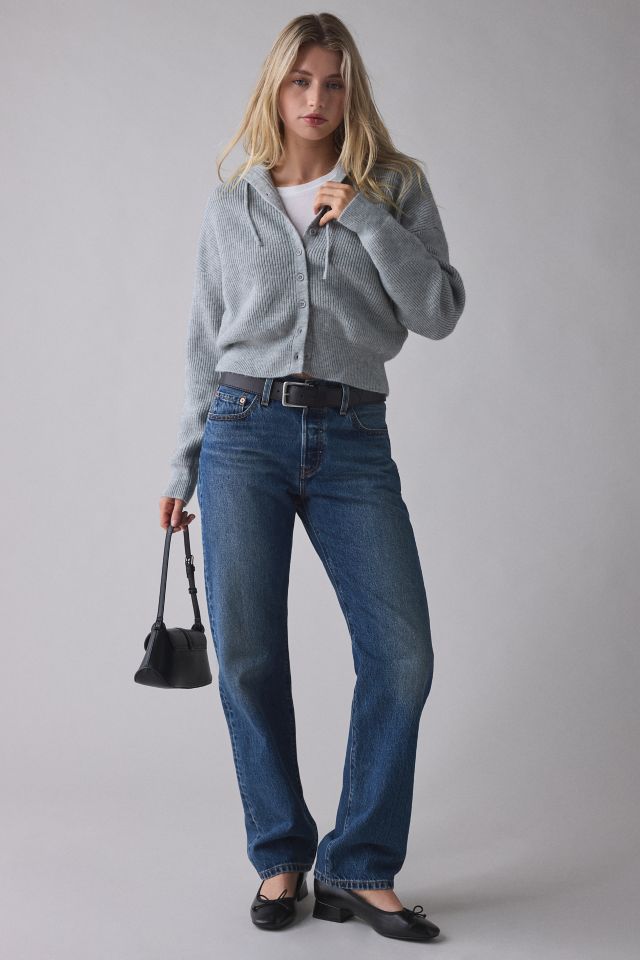 BDG Connie Ribbed Knit Hoodie Cardigan #3