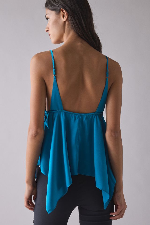 UO Spellbound Satin Hanky Hem Babydoll Cami #3