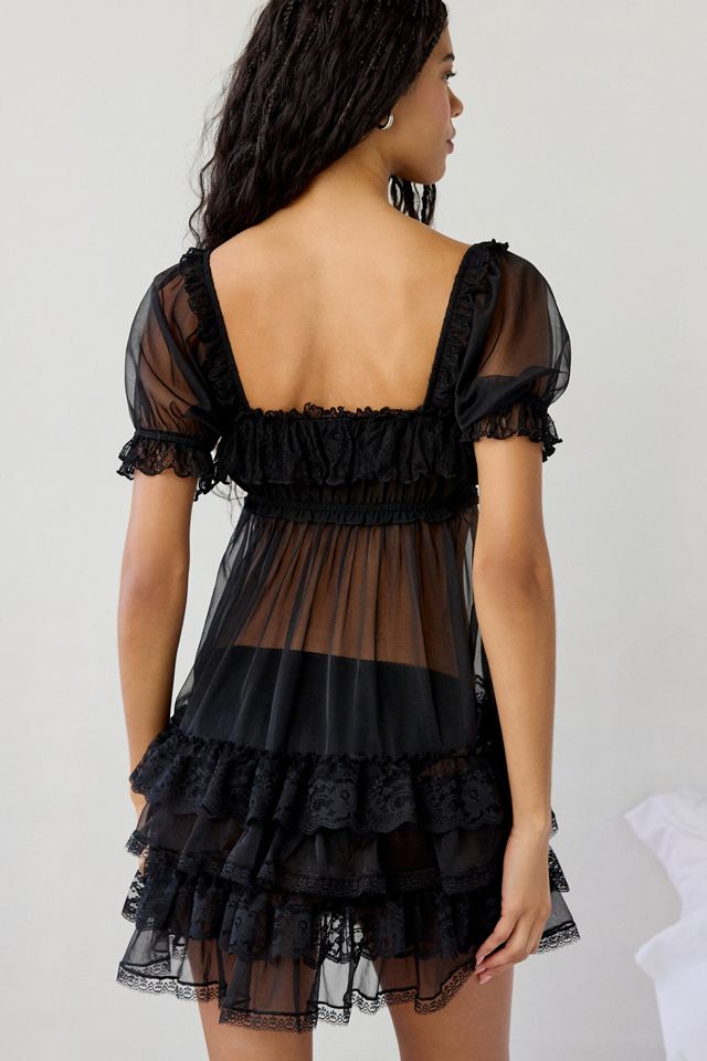 Out From Under Sweetie Pie Lace Trim Ruffle Sleep Dress #3