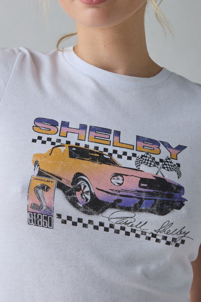 Shelby Race Car Checkerboard Graphic Baby Tee #1