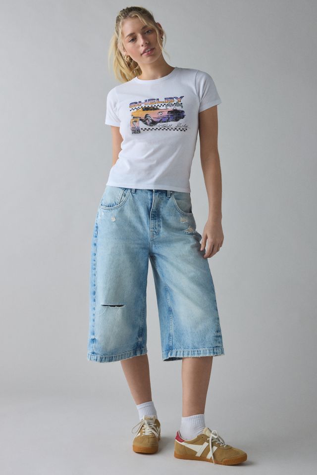 Shelby Race Car Checkerboard Graphic Baby Tee #2