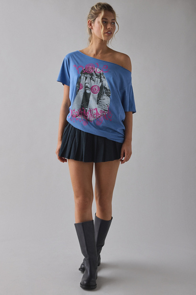 DAY Hole Pretty On The Inside Graphic Off-The-Shoulder Tee