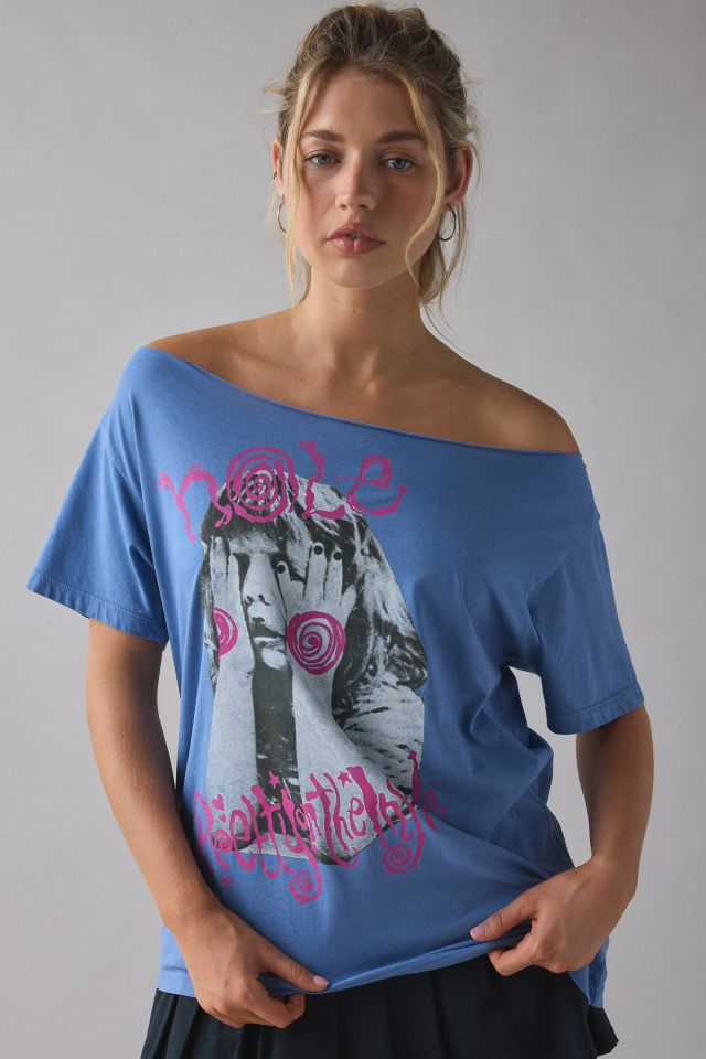 DAY Hole Pretty On The Inside Graphic Off-The-Shoulder Tee #1