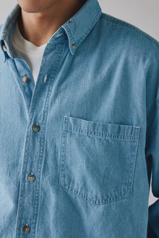ReMADE By UO Chambray Cutoff Shirt #4