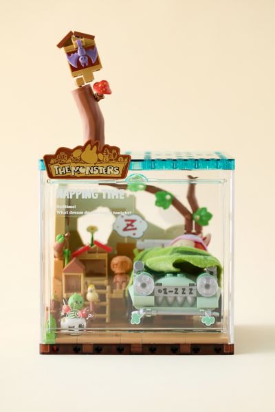 POP MART The Monsters Forest Secret Base Series Napping Time Labubu Figure Block Set
