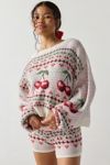 Out From Under Hit The Slopes Cropped Fairisle  Sweater