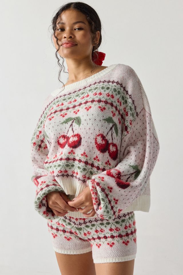 Out From Under Hit The Slopes Cropped Fairisle  Sweater #3