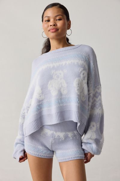 Out From Under Hit The Slopes Cropped Fair Isle  Sweater