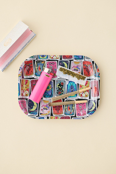 Canna Style Tarot Card Rolling Tray in Assorted at Urban Outfitters