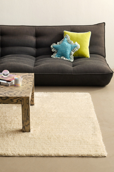 Solid Piled Shag Rug