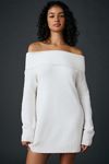 BDG Suzie Long Sleeve Off-The-Shoulder Sweater Dress