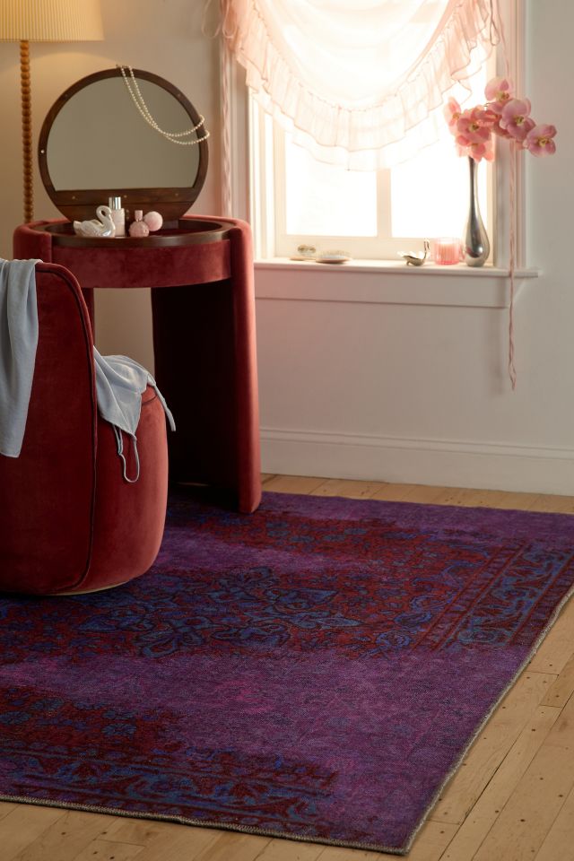 Chaya Acid Washed Washable Rug #1